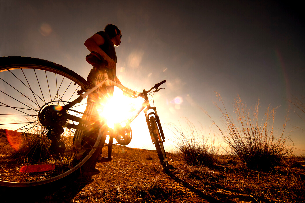Fields and bicycle